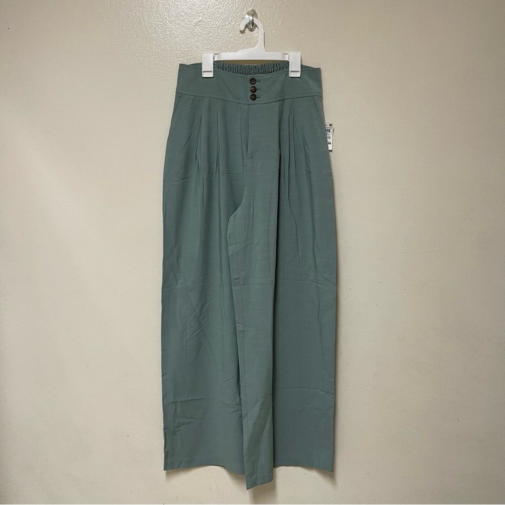 BAR III Sage Green Wide Leg pants | High Waist
Pants for work | palazzo pants 8P